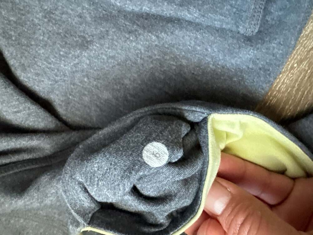 Lululemon Still Falling Crop Leggings Charcoal Gray Green Size 6 - Picture 3 of 8